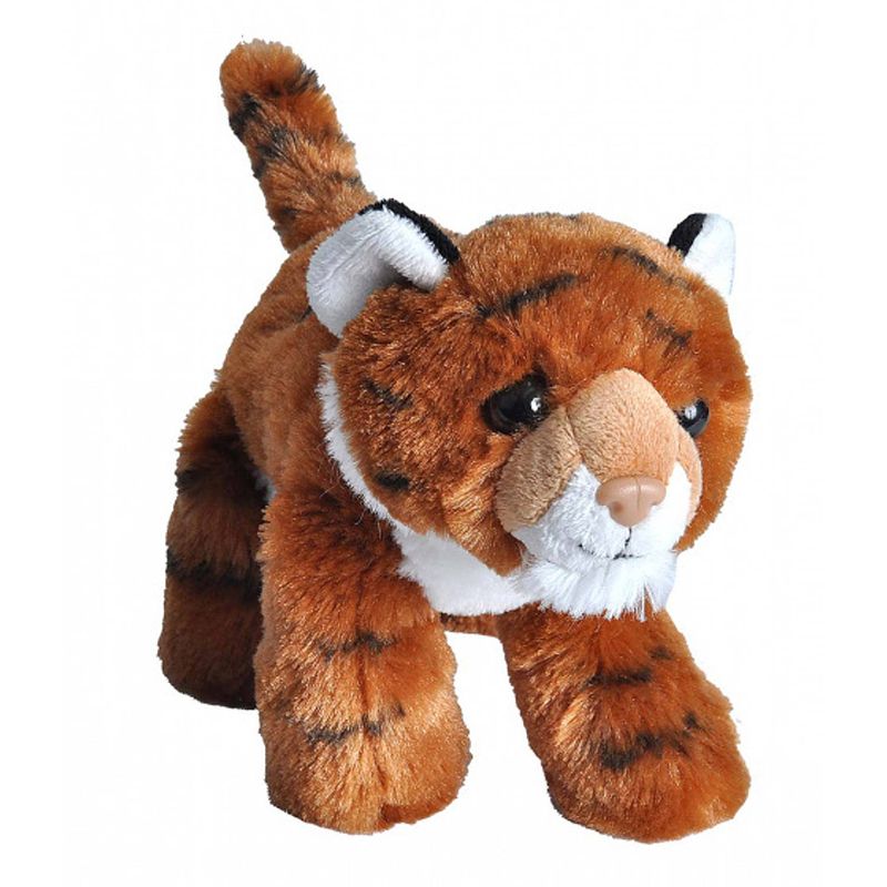 Foto van Wild republic knuffeltijger junior 18 cm pluche oranje/wit