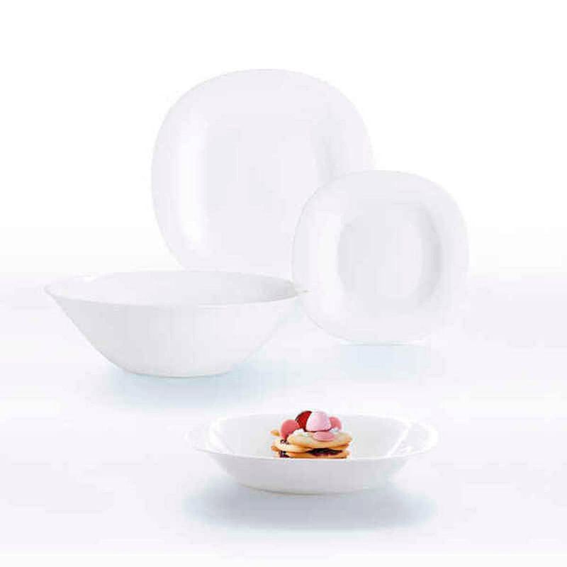 Foto van Serviesset luminarc carine blanco glas (19 pcs) (6 x 26 cm / 6 x 21 cm / 6 x 19 cm / 1 x 27 cm) (19 pcs)