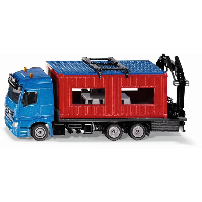 Foto van Super - lkw met bouwcontainer