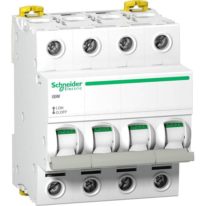 Foto van Belastbare scheidingsschakelaar 63 a 240 v schneider electric a9s65463