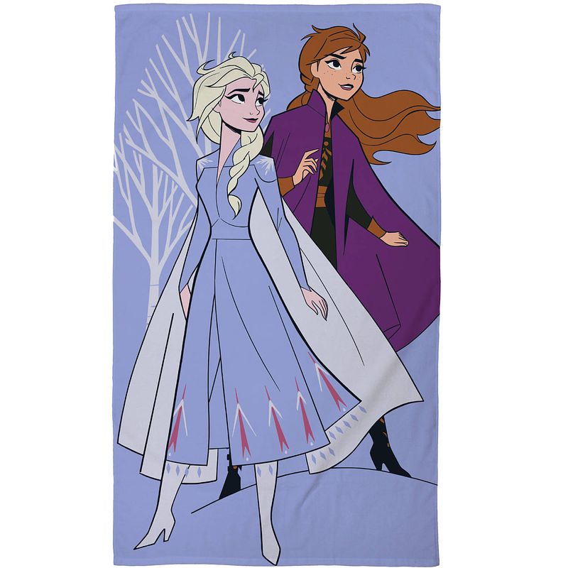 Foto van Disney frozen strandlaken sisters - 70 x 120 cm - katoen