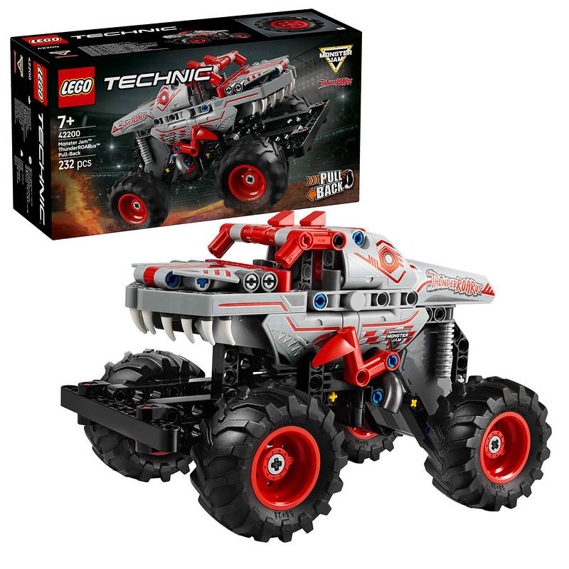 Foto van Lego technic monster jam thunderroarus pull-back 42200