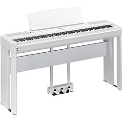 Foto van Yamaha p-525 wh digitale piano wit set met onderstel en pedalen