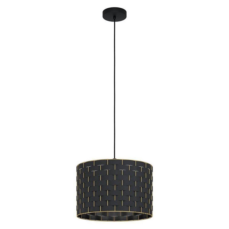 Foto van Eglo marasales hanglamp - e27 - ø38 cm - zwart/koper