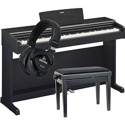 Foto van Yamaha arius ydp-145b staande digitale piano + pianobank + hoofdtelefoon