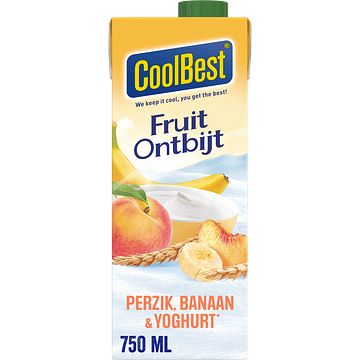 Foto van Coolbest fruitontbijt yoghurt perzikbanaan 0,75l bij jumbo