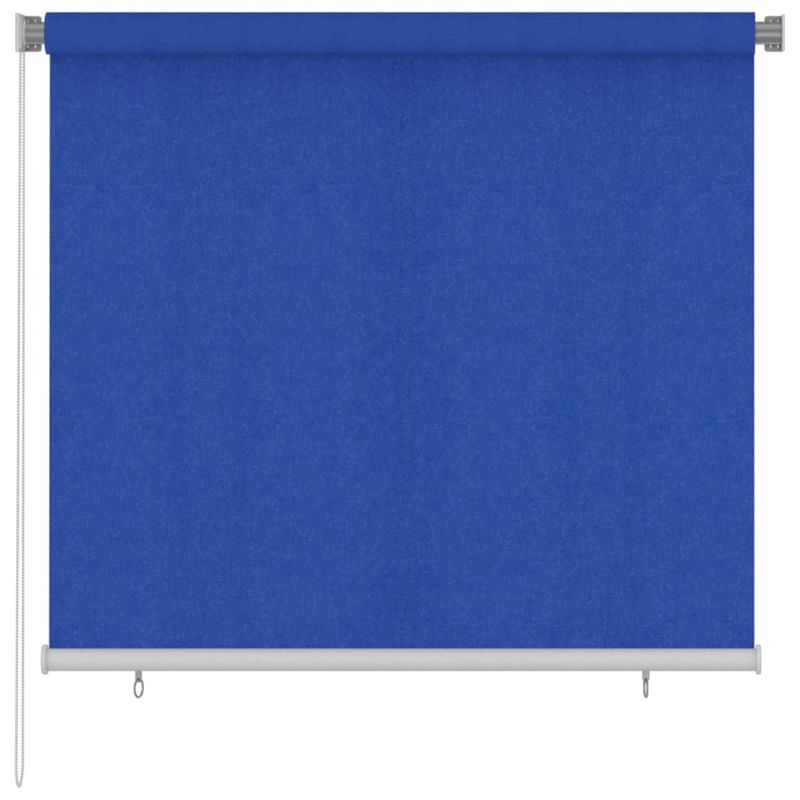 Foto van Vidaxl rolgordijn voor buiten 160x140 cm hdpe blauw