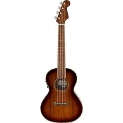 Foto van Fender california coast montecito tenor ukelele acacia shaded edge burst