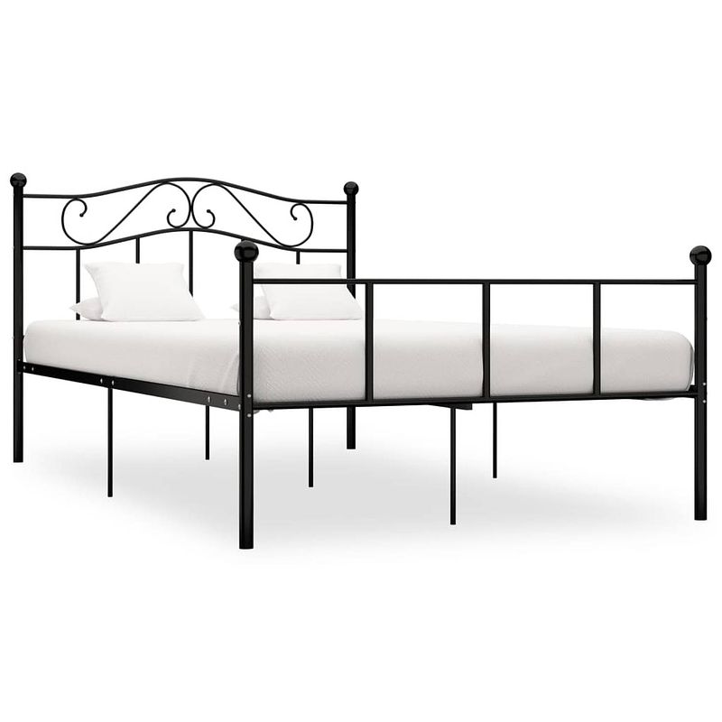 Foto van Vidaxl bedframe metaal zwart 120x200 cm