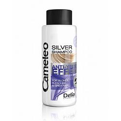 Foto van Anti-yellow effect silver shampoo mini shampoo voor blond haar tegen vergeling 50ml
