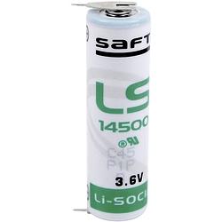 Foto van Saft ls 14500 2pf speciale batterij aa (penlite) u-soldeerpinnen lithium 3.6 v 2600 mah 1 stuk(s)