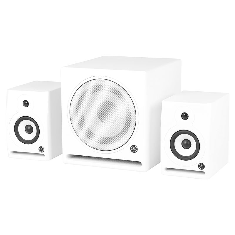 Foto van Devine rx-5a white (2x) + sub studiomonitoren