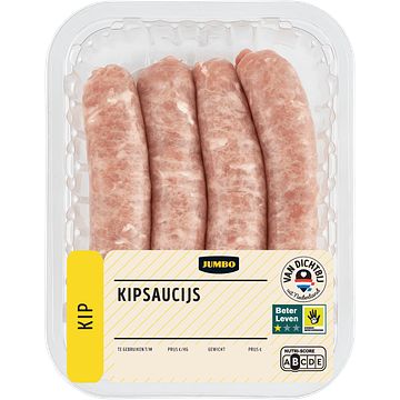 Foto van Jumbo scharrelkip saucijs 320g