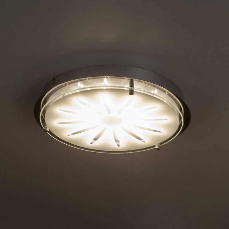 Foto van Brilliant g94163/15 cathleen led-plafondlamp led led vast ingebouwd energielabel: f (a - g) 15 w chroom