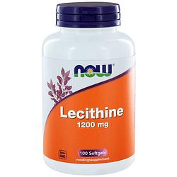 Foto van Now lecithine 1200mg capsules