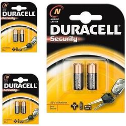 Foto van 6 stuks (3 blisters a 2st) - duracell lr1 / n / e90 / 910a 1,5 v alkaline batterij (duo pack)