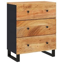 Foto van Vidaxl dressoir 60x33x75 cm massief acaciahout