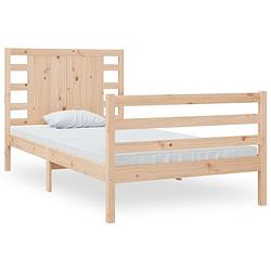 Foto van Vidaxl bedframe massief grenenhout 100x200 cm