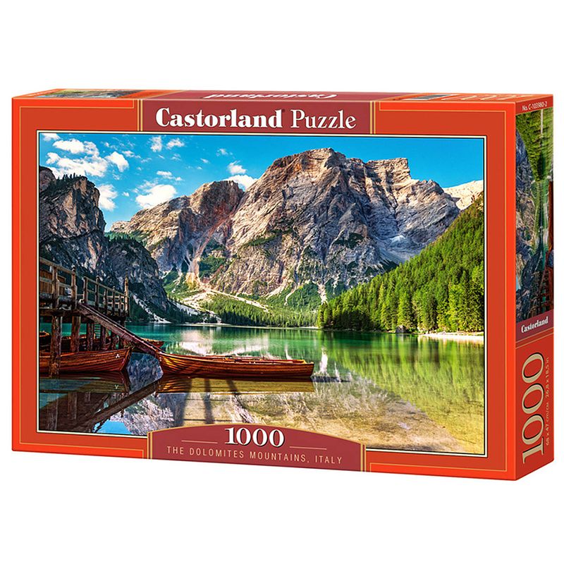 Foto van Castorland legpuzzel the dolomites mountains italy 1000 stukjes