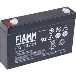 Foto van Fiamm pb-6-7,2 loodaccu 6 v 7.2 ah loodvlies (agm) (b x h x d) 150 x 100 x 34 mm kabelschoen 4.8 mm onderhoudsvrij, geringe zelfontlading