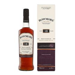 Foto van Bowmore 18 years deep & complex 70cl whisky + giftbox