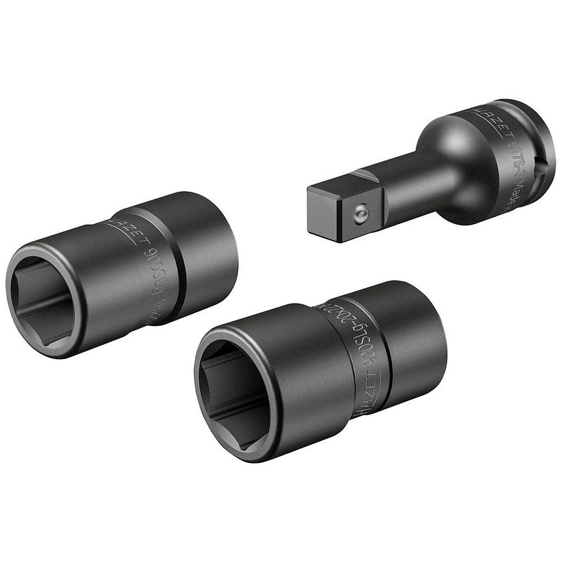 Foto van Hazet 900slg-1822/3 dopsleutelinzetset vierkant, 1/2 (12.5 mm) 3-delig