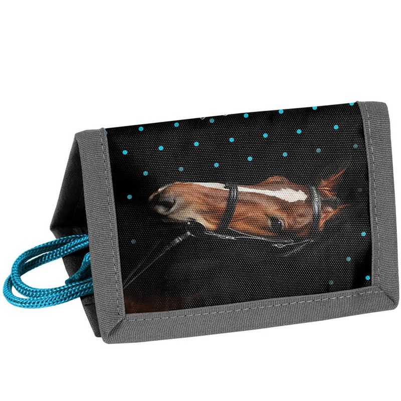 Foto van Animal pictures my beautiful horse - portemonnee - 12 x 8.5 cm - zwart