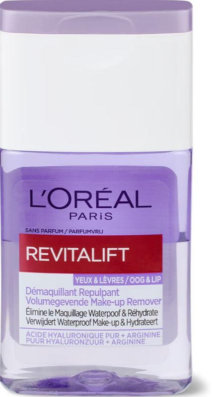 Foto van L'soreal paris revitalift volumegevende makeup remover oog & lip 125ml bij jumbo