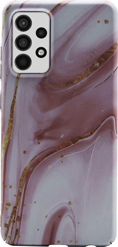 Foto van Bluebuilt pink marble hard case samsung a52s / a52 back cover