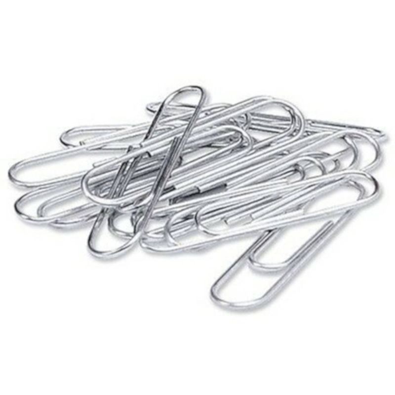 Foto van Soho paperclips 50 x 8 mm staal zilver 30 stuks