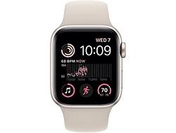 Foto van Apple watch se (2022) 40mm starlight aluminium sportband m/l