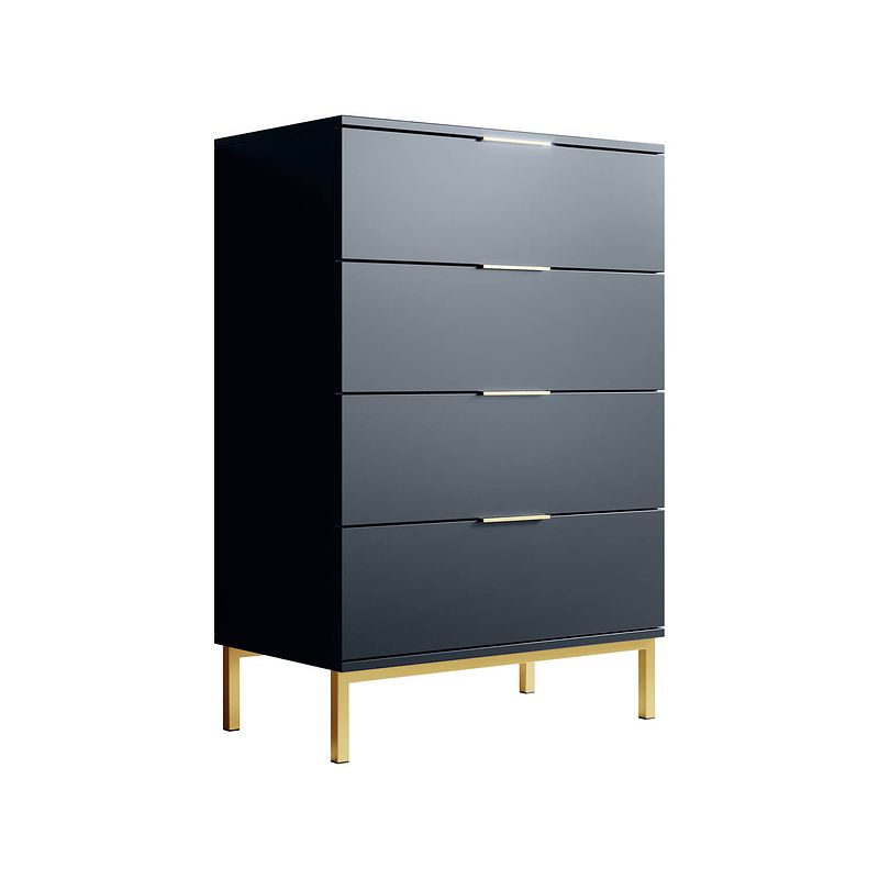 Foto van Meubella dressoir ponchi - blauw - 70 cm