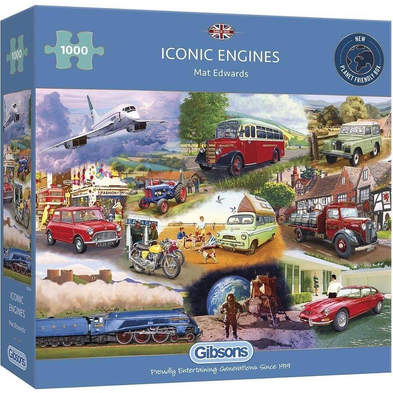 Foto van Iconic engines puzzel 1000 stukjes