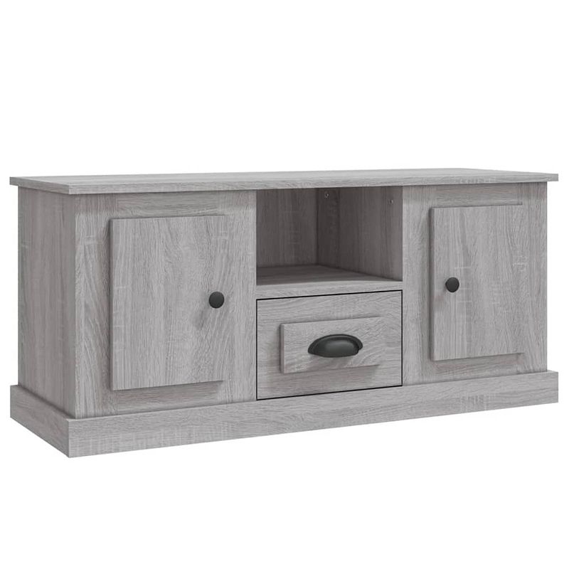 Foto van Vidaxl tv-meubel 100x35,5x45 cm bewerkt hout grijs sonoma eikenkleurig