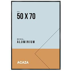 Foto van Acaza aluminium fotokader, foto lijst voor foto's met formaat 50 x 70 cm, zwarte rand