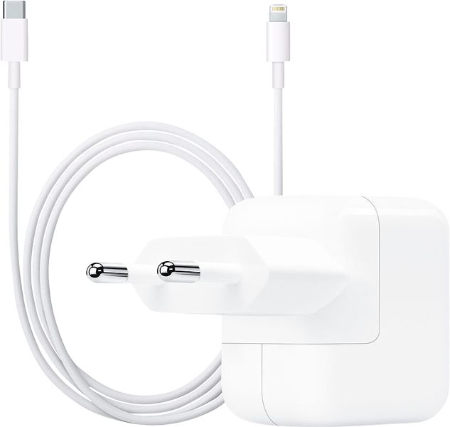 Foto van Apple usb c oplader 30w + apple lightning kabel 1m kunststof wit