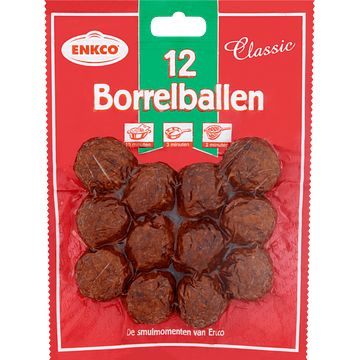 Foto van Enkco classic borrelballen 12 stuks 200g bij jumbo