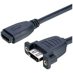 Foto van Lyndahl hdmi adapterkabel hdmi-a bus 0.3 m zwart lkpk005-03 hdmi-kabel