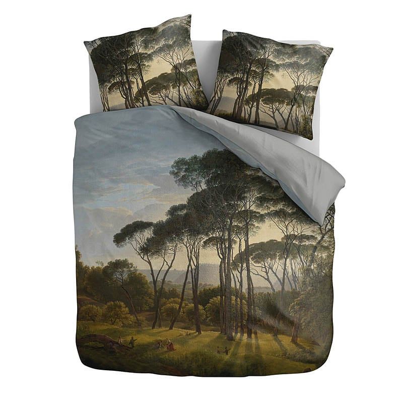 Foto van Dekbedovertrek umbrella pines - (x240 cm) - meerkleurig katoen-satijn - dessin: natuur - presence - dekbed-discounter.nl