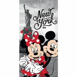 Foto van Disney minnie mouse new york - strandlaken - 70 x 140 cm - multi