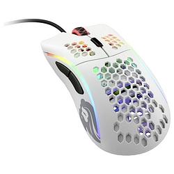 Foto van Glorious pc gaming race model d gaming-muis kabelgebonden optisch wit (mat) 6 toetsen 12000 dpi verlicht