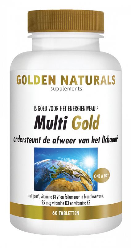 Foto van Golden naturals multi strong gold tabletten