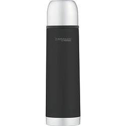 Foto van Thermos soft touch rvs isoleerfles - 0,5 liter - zwart