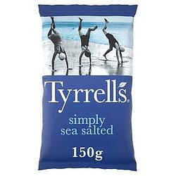 Foto van Tyrrells naturel chips simply sea salted 8 x 150g bij jumbo