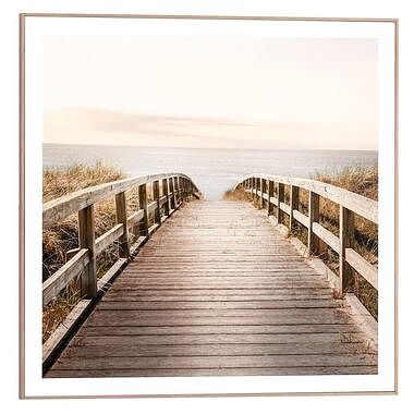 Foto van Poster horizon bridge - 50x50 cm - leen bakker