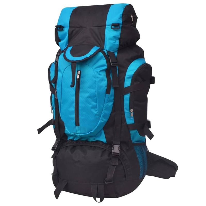 Foto van Vidaxl rugzak hiking xxl 75 l zwart en blauw