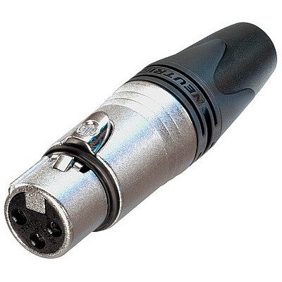 Foto van Neutrik nc3fxx-14 xlr kabeldeel 3-p female zwart voor kabel 8-10mm o.d.