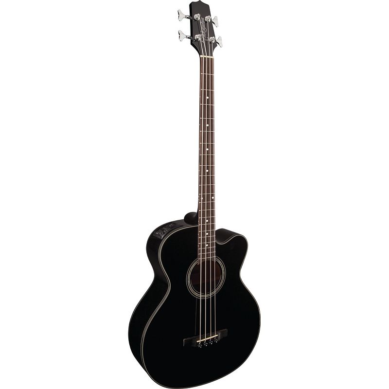 Foto van Takamine gb30ce-blk elektrisch-akoestische basgitaar zwart