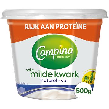 Foto van Campina volle kwark naturel 500g bij jumbo