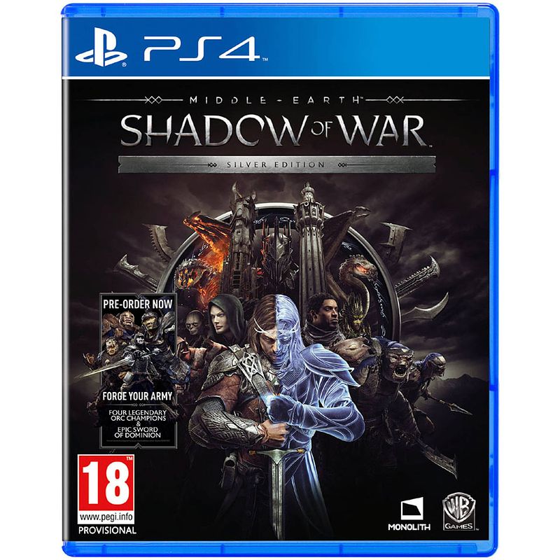 Foto van Ps4 middle earth shadow of war - silver edition